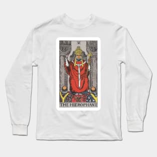 The Hierophant, Raider Waite Tarot, Divination Tarot Long Sleeve T-Shirt